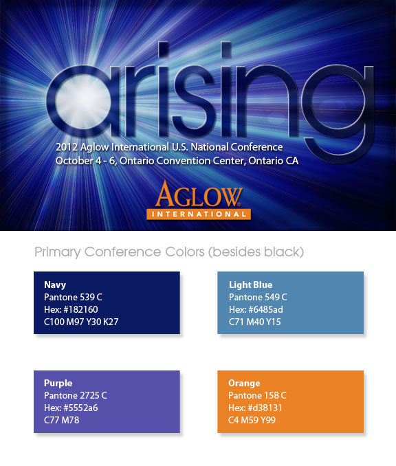 aglow 2012 conference theme colors