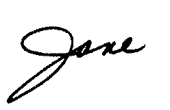 jane signature
